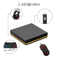 Support de casque d'écoute à lumière RVB OEM ODM avec port USB Type-C Hub pour casque d'écoute de jeu