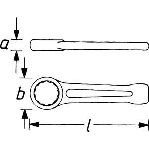 Llave de boca Hazet con superficie de impacto estriada - Product Image 2