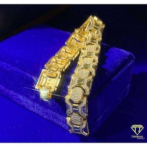 Bracelet de tennis en diamant de laboratoire de coupe ronde élégante à la demande bijoux faits à la main pour les boutiques et les magasins disponibles à la vente - Product Image 5