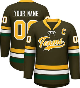 Nuevas Camisetas de Hockey sobre Hielo Personalizadas para Jóvenes, Transpirables, de Poliéster, Ropa de Equipo, Sublimadas, Deportivas - Product Image 6