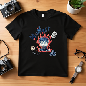 T-Shirt Unisex 100% Cotone 210GSM, Vestibilità Oversize Casual, Stampa Personalizzata Serigrafica di Rose, Stampa DTG, Maglietta Compressa - Product Image 3