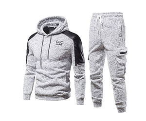 Vente en gros de survêtements d'entraînement de gymnastique et de jogging pour hommes tissu polaire de haute qualité avec impression de marque personnalisée - Product Image 6