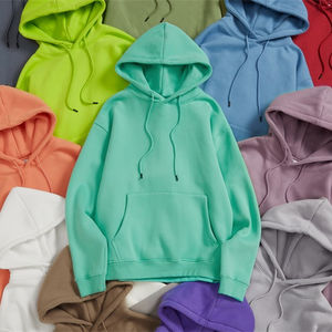 High Quality Cotton French Terry <b>Oversize</b> <b>Hoodie</b> Thick <b>Fleece</b> Drop Shoulder Plain Blank Custom Embroidery <b>Men</b> Hoodies - Product Image 1