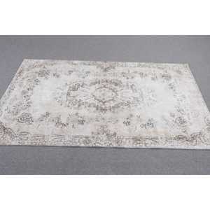 พรมขนาด 3.8x6.7 ฟุต, พรมตุรกีโบราณ, พรมโมร็อกโกสีขาว - Product Image 3