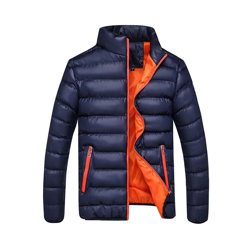 New Solid Color Bubble Puffer Jacket Streetwear Women Men Windbreaker Winter Warm Down Jacket Coats
