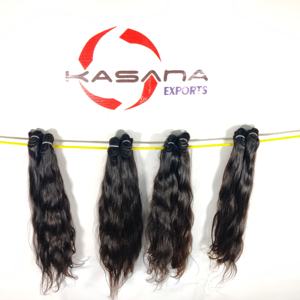 100% brut non traité droit indien faisceau couleur naturelle cheveux femmes noires machine double trame vague profonde tissage cheveux humains - Product Image 4