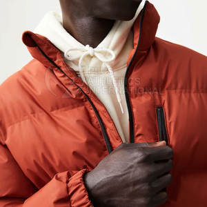 Vestes à bulles chaudes d'hiver personnalisées à fermeture éclair, col montant, veste à bulles pour homme, doudoune pour vente en ligne, fabriquée au Pakistan - Product Image 4