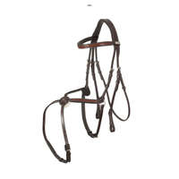 Bridon et licol en cuir équestre de haute qualité, durable, pour l'extérieur, certifié CE ISO-13485, MOQ 1, personnalisation