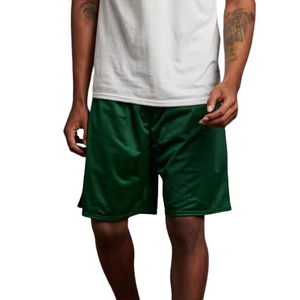 Custom Men's Mesh Shorts Solid Heat-<b>Transfer</b> Printing Breathable Quick Dry 5 Inch Inseam Gym Shorts - Product Image 1