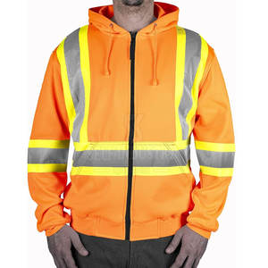 Nueva llegada Ropa DE SEGURIDAD Hombres Sudadera con capucha Servicio OEM Reflectante Protección de calidad superior Sudadera con capucha de seguridad - Product Image 3