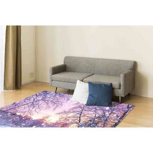 Tapis imprimé en 3D Snow View : moderne, épais, design paysage neigeux pour entrée, tapis en chenille - Product Image 3