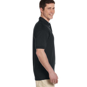 Navy Blue Bulk 100% Cotton Polo Shirts - T-Shirt <b>FLASH</b> POWERDRY POLO SHIRT MALE MACBLUE - Product Image 5