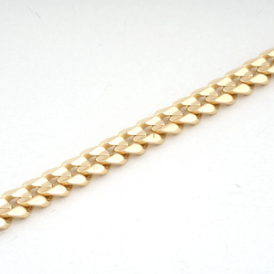 Pulsera de cadena de eslabones cubanos gruesos personalizables chapados en oro de 14K para hombres y mujeres-Regalo de moda para ocasiones de fiesta - Product Image 4