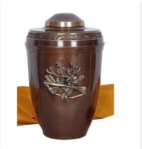 Classic Handcrafted <b>Large</b> Capacity Brass Memorial Ash Storage <b>Urn</b> with Custom Text and Antique Decorative Finish - Product Image 5