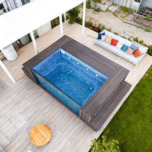 Grande piscine hors sol en fibre de verre pour l'extérieur, conteneur d'expédition, spa, piscine avec fenêtre - Product Image 2