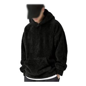 <b>Mens</b> <b>Sherpa</b> <b>Fleece</b> Hoodies Solid Winter High Quality Customizable 100% Cotton Made in Pakistan - Product Image 4