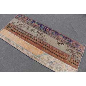 Petit tapis turc 2,4x5,3 pieds (74x161 cm), tapis persan vintage brun - Product Image 3