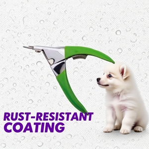 Cortaúñas profesional ecológico de acero inoxidable para mascotas para perros y gatos con recortador multifunción y mango recubierto de PVC - Product Image 4