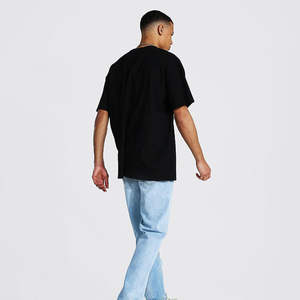 Vêtements d'été légers T-shirts pour hommes/T-shirt élégant avec impression bouffante sur les épaules tombantes pour hommes - Product Image 3