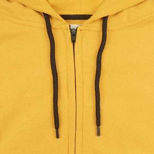 Casual Solid Knitted Hoodies for Woman Yellow Color Custom Logo Regular Fit Long Sleeve Winer Cotton Fleece <b>Zipper</b> up Hoodies - Product Image 4