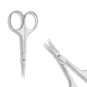 Ciseaux à cuticules professionnels en acier inoxydable pour manucure et soin des ongles, outil de beauté incurvé et tranchant, vente en gros OEM - Product Image 4