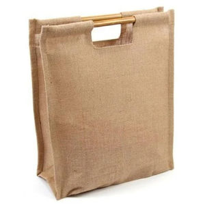Meilleures ventes KVR en gros Grand fourre-tout en jute naturel écologique imprimé personnalisé Vente en gros avec logos - Product Image 5