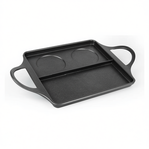 Sartén Rectangular Antiadherente de Aluminio Negra 00100BDR 40GS0 para Hamburguesas y Risoles, 40x24cm, para Asar y Hornear - Product Image 3