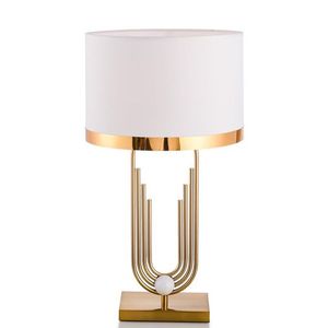 Lampe de table en laiton antique - Design contemporain METAL WAVE, construction durable, personnalisation disponible - Product Image 3