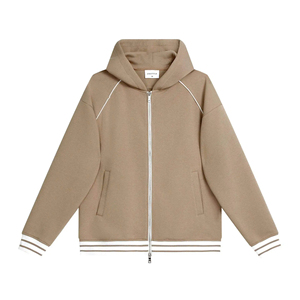 Sudaderas con Capucha Personalizadas de Alta Calidad, Lisas, con Cierre, Talla Grande, 100% Algodón, Gruesas, Holgadas, Casuales, de Color Sólido, para Hombre - Product Image 3