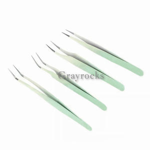 Pinzas para extensión de pestañas Juego de pinzas para pestañas puntiagudas - Product Image 4