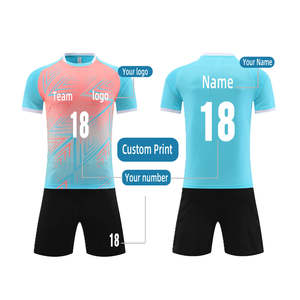 2025 venta al por mayor de secado rápido transpirable nuevo fútbol Jersey conjuntos de fútbol personalizado Club fútbol chándal 100% poliéster cuello en V - Product Image 2