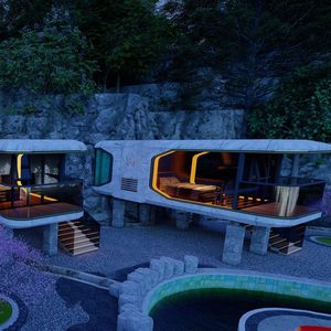 Viên nang không gian cabbin nhà prefab di động thông minh mô-đun bất động sản đúc sẵn tài sản di động với giá nhà máy bán buôn - Product Image 2