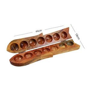Jeu de société classique en bois pour le plaisir en famille, durable, fait à la main, jeu de stratégie et de compétences traditionnel pour les enfants et les adultes, temps de jeu - Product Image 3