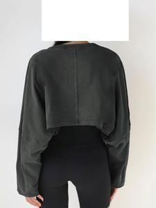 เสื้อสเวตเตอร์ผ้าโพลีเอสเตอร์ระบายอากาศได้ดีสำหรับผู้หญิงเสื้อผ้าแนวสตรีทแบบลำลองสำหรับฤดูหนาวเสื้อผ้าชั้นในแบบมีโลโก้ซักได้ - Product Image 6