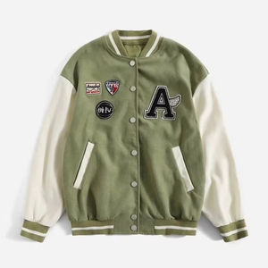 Veste en toile polaire classique pour homme personnalisable, 100% coton, streetwear, logo patch, service OEM, imperméable, respirante - Product Image 1