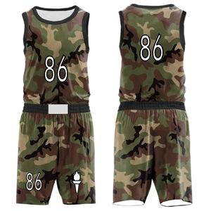Ensemble de vêtements de sport de basketball unisexe personnalisé, à séchage rapide, respirant, en maille de polyester, réversible, tailles XS à XL, uniformes imprimés - Product Image 2