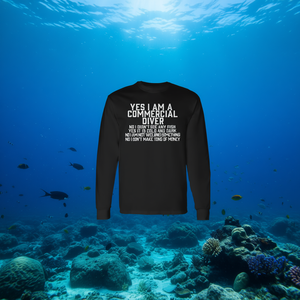 T-shirt à manches longues pour plongeur professionnel, en coton, coupe classique, décontracté, toutes saisons, équipement de natation et de plongée - Product Image 3