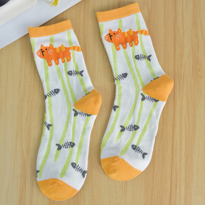 ถุงเท้าสั้นไนลอน/ผ้าฝ้ายระบายอากาศได้ดีเป็นมิตรกับสิ่งแวดล้อมสวมใส่ในชีวิตประจำวันด้วยการออกแบบรูปสัตว์การ์ตูน - Product Image 2