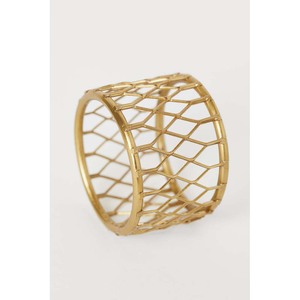 Venta de tendencia superior al por mayor MESA DE BODA Metal redondo oro aleación decorativa servilleteros (Juego de 4) Para restaurante Hotel Resort - Product Image 6