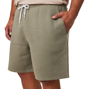 Short de sport 100% coton de haute qualité pour hommes, logo personnalisé, style fitness avec motif solide, décoration, poches, tissu en maille - Product Image 4