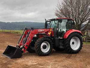 Achetez un tracteur agricole d'occasion d'origine Case IH 125A 4WD avec chargeur, tracteur utilitaire compact 125 CV à vendre - Product Image 5