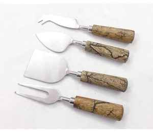 Ensemble de couverts en acier inoxydable avec manche en bois de qualité supérieure, Gadgets de cuisine de bonne qualité, ensemble de couverts de table ménagers - Product Image 2