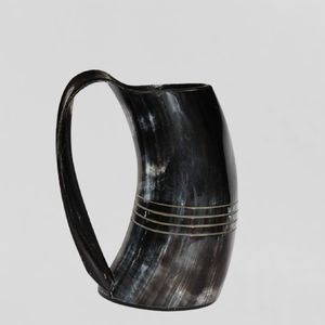 Corne à boire viking en bois poli, fabrication artisanale indienne, design animal, écologique, matériau organique, taille personnalisée, emballage personnalisé - Product Image 6