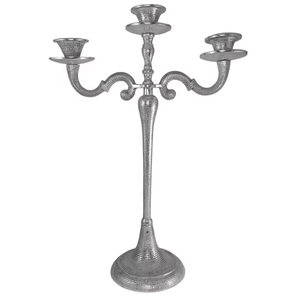 Bougeoir à 3 bras martelé Bougeoir pour maison, mariage, anniversaire, Saint-Valentin et Noël, décorations. - Product Image 2