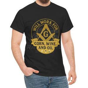 Camiseta con gráfico de escudo masónico, poderoso símbolo masónico, camiseta de la hermandad masónica para adultos - Product Image 3