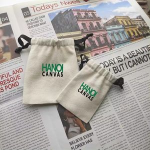 Bolsas de polvo ecológicas de estilo Vintage para mujer, éxito de ventas, Impresión de logotipo personalizado, bolsas de polvo BSCI certificadas, bolsa de lona de algodón - Product Image 5