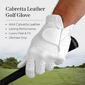 Guantes de Golf de Primera Calidad al por Mayor, Transpirables, Duraderos, con Logotipo Personalizado, Antideslizantes, de Cuero Genuino para Uso en Exteriores - Product Image 3