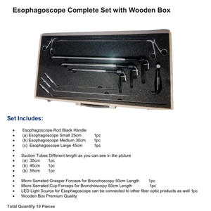 Instrumentos OldMed, Juego de Esofagoscopia Manual de Grado Médico, Instrumentos Quirúrgicos, Fibra Óptica, Esterilizable, Certificado CE, Alemán - Product Image 2