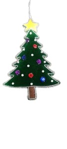 Broderie artisanale perlée personnalisée ornements de Noël spéciaux pour arbre décorations cadeaux artisanaux uniques articles de fête - Product Image 4