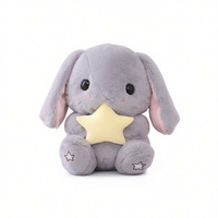Peluches super douces couleur gris lapin, rembourrage en coton PP, sacs en tissu mignons, anti-stress, Pâques, 8 pouces, unisexe, pour les âges 8-13 ans, ODM